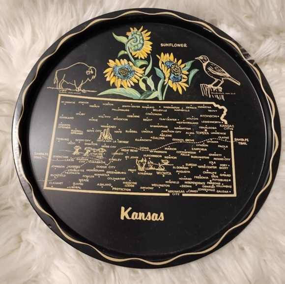 Kansas Vintage Bar tray NEW - Picture 1 of 6